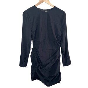 Ronny Kobo Black Adelheid Long Sleeve Mini Dress XL